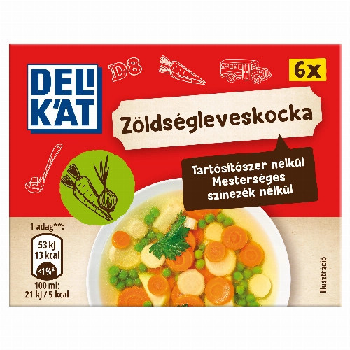 Delikát zöldségleves kocka 60g