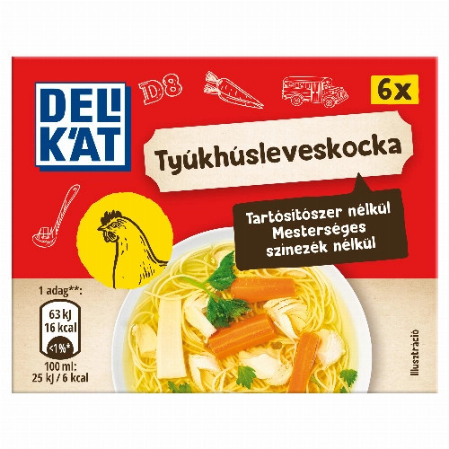 Delikát tyúkhúsleves kocka 60g
