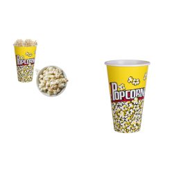 Popcorn Kosár Műanyag 12*H18cm 101001560