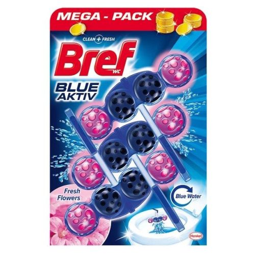 bref wc deo 3x50 g golyó color aktiv flo