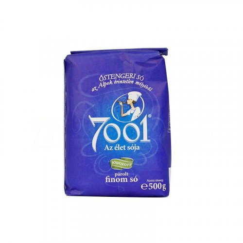 7001 finom párolt, jód.asztali só 500g