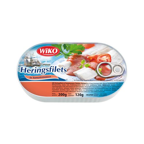 Wiko 200g heringfilé paradicsomos
